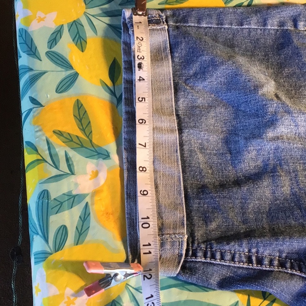 Classic Blue Jean Shorts with Stretchy Fit and Cuffed Hem - Picture 12 of 12